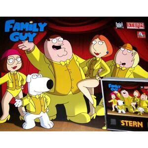 Family Guy Pinball POSTER Original 33 X 23 Large Wall Poster Cartoon Art